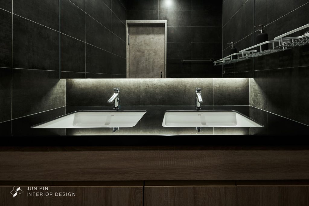 新北新莊哥吉拉工業風室內設計浴室洗手台