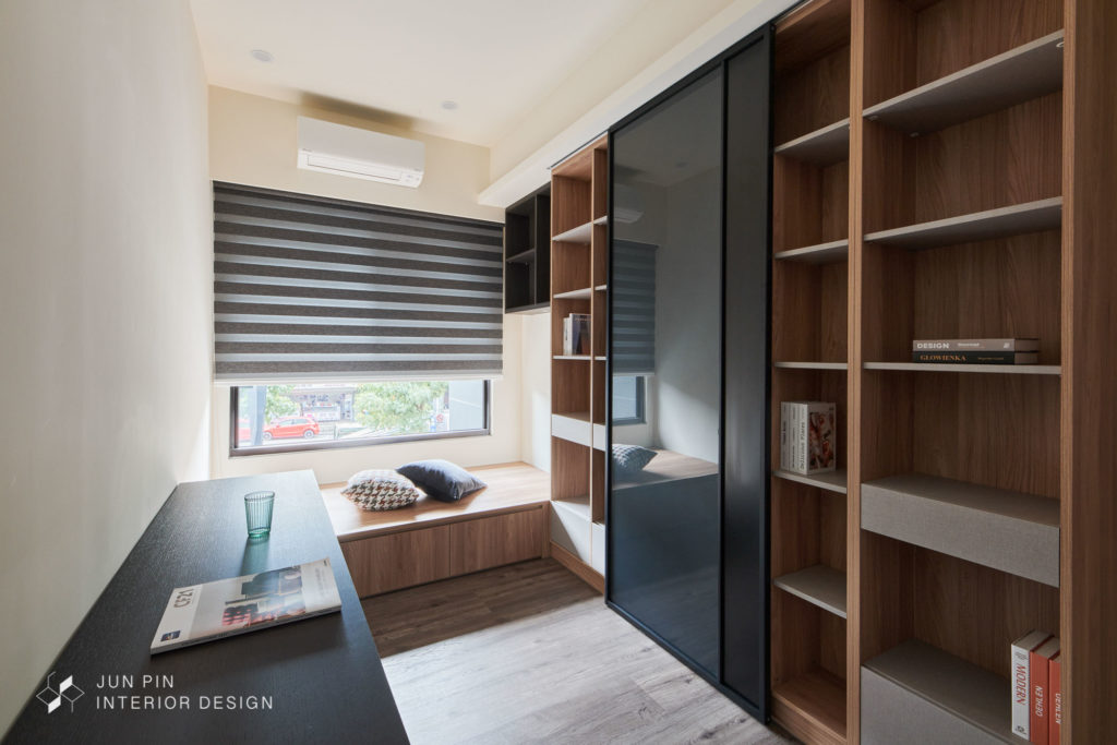 台北文山現代北歐風開放式書房室內設計裝潢