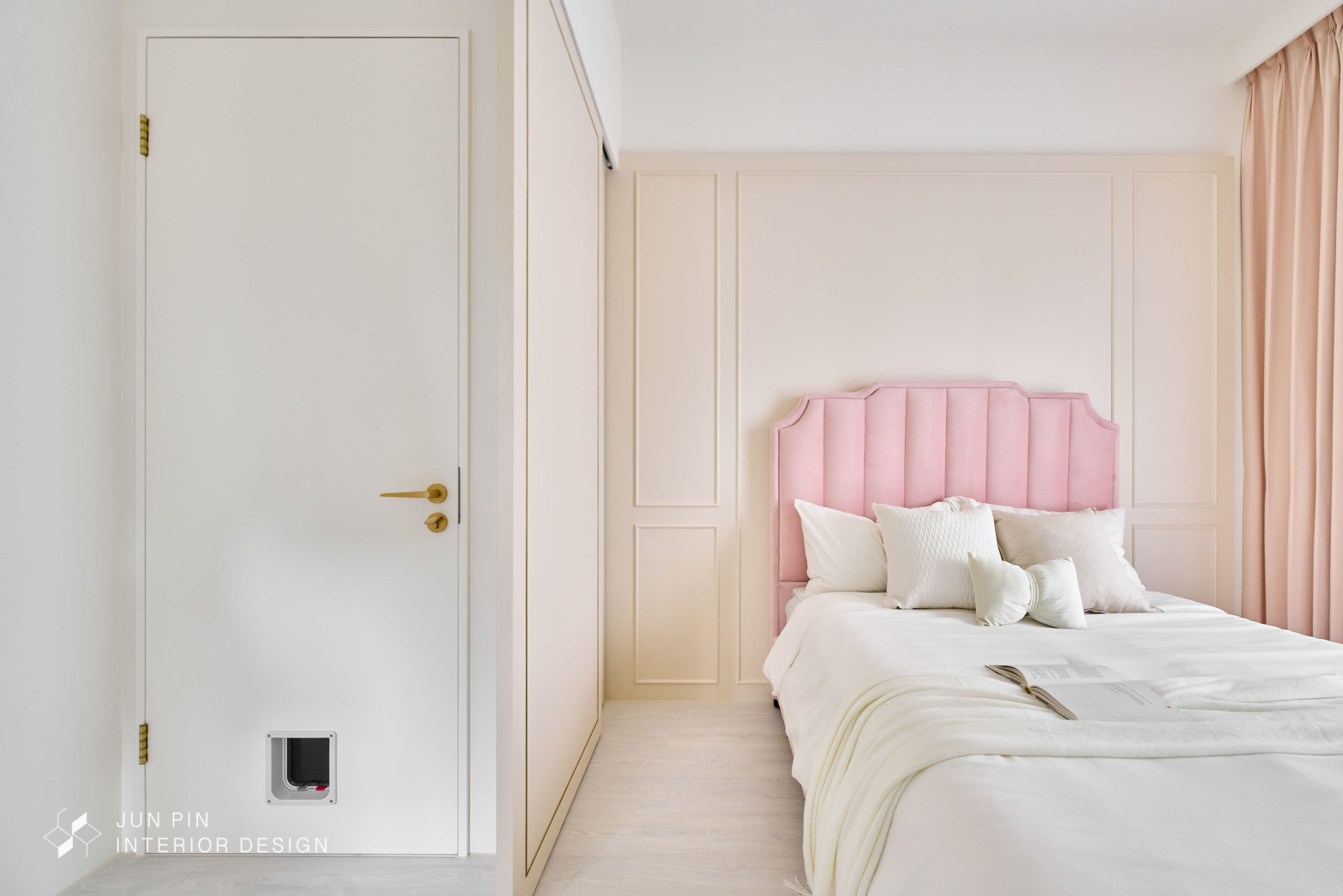 新北新莊冠德鼎極室內設計裝潢低調輕奢華風格臥室床頭牆