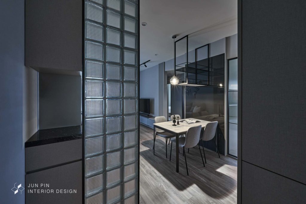 新北板橋京板澤室內設計裝潢現代風格單身宅玄關餐廳