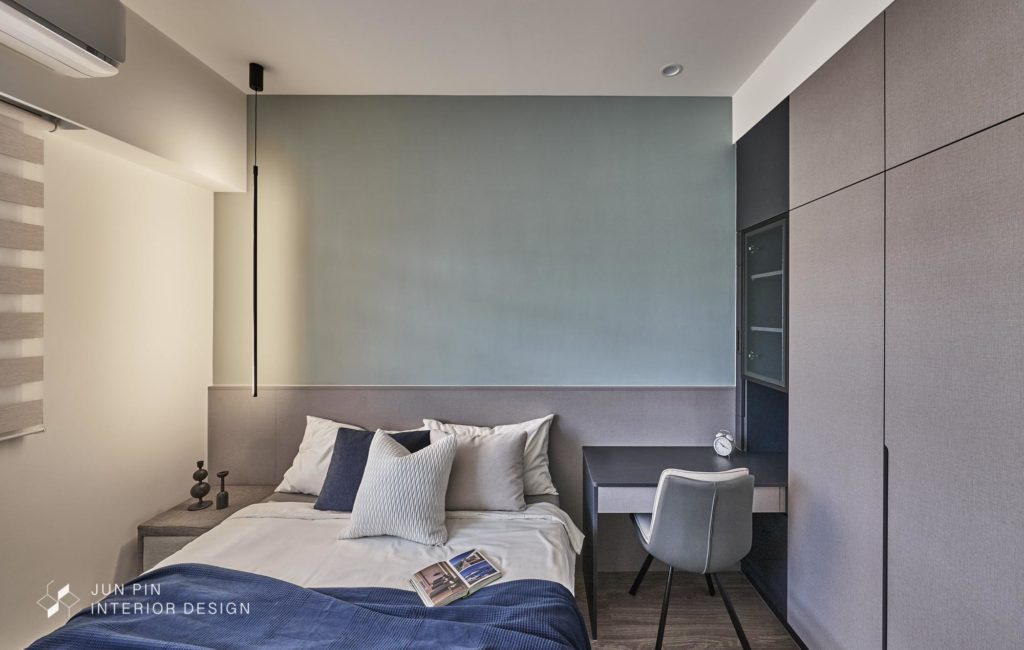 新北板橋京板澤室內設計裝潢現代風格單身宅房間臥室佈置