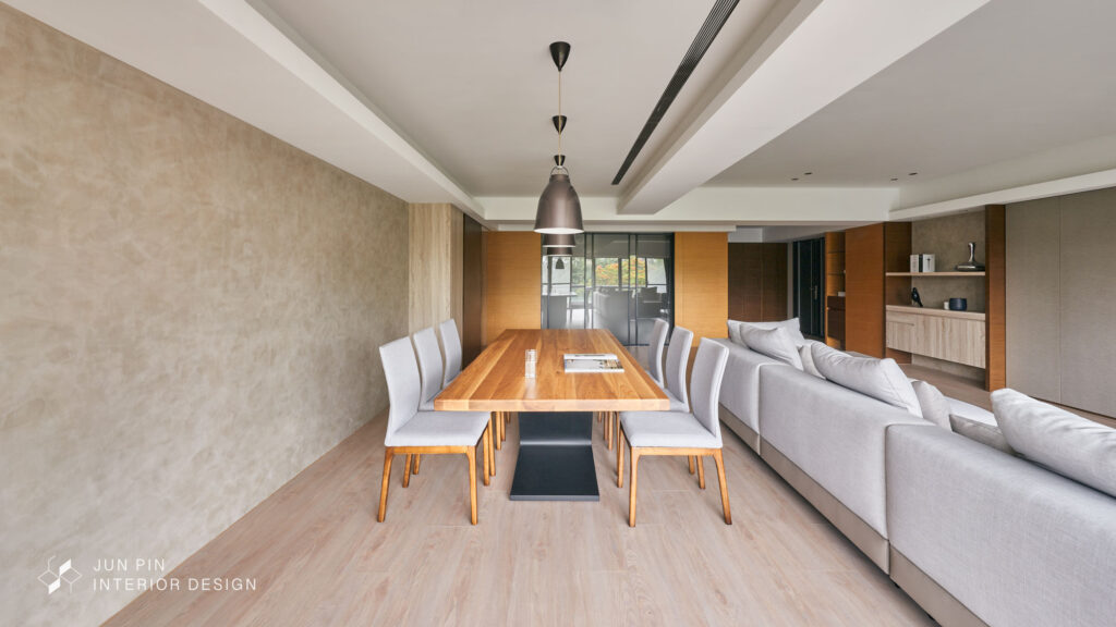 台北北投榮華富貴室內設計裝潢40坪現代風豪宅設計餐廳書房